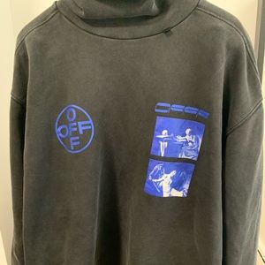Off white funnel neck crew neck